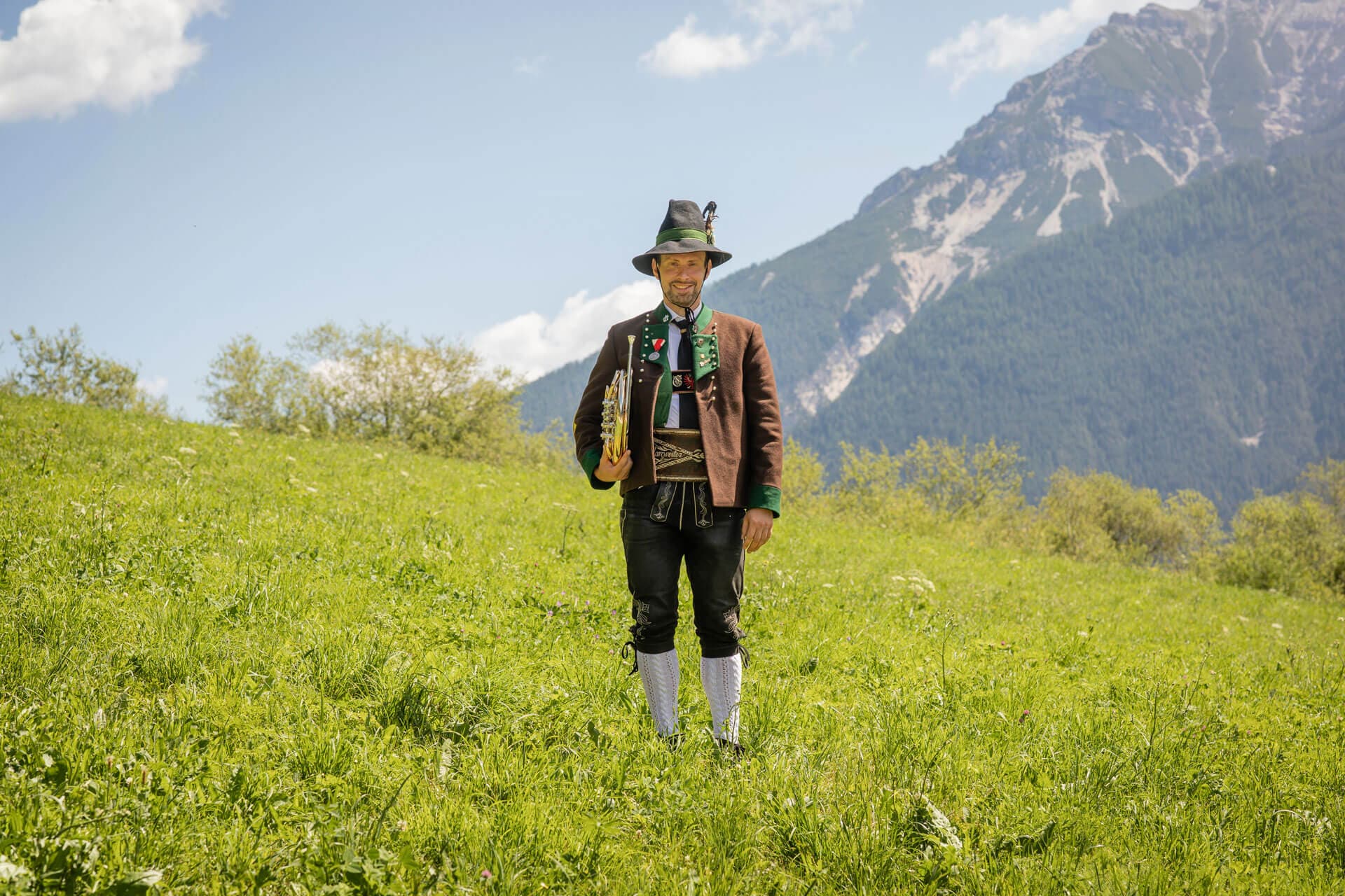 Hornregister der Bundesmusikkapelle Neustift im Stubaital