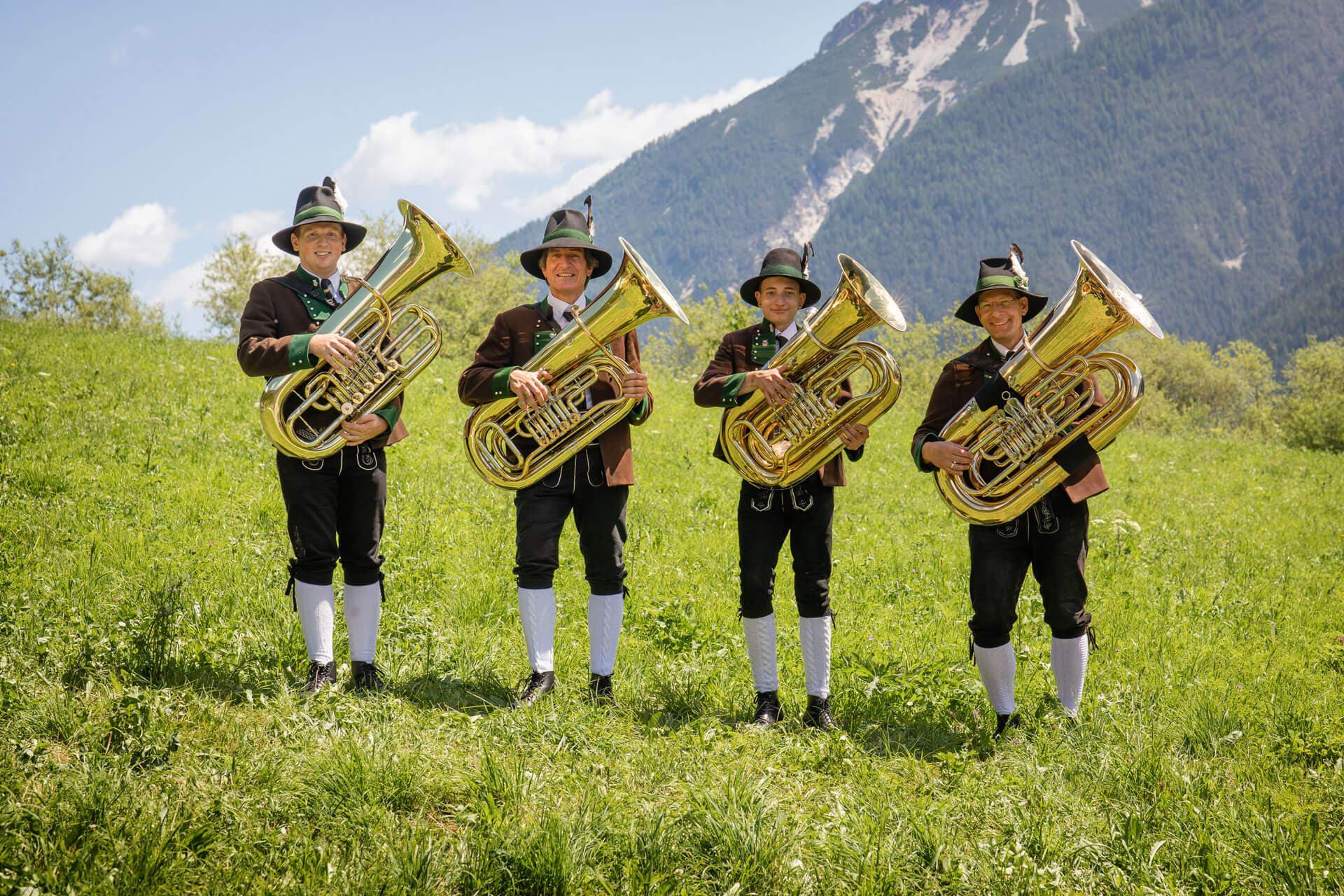 Tubaregister der Bundesmusikkapelle Neustift im Stubaital